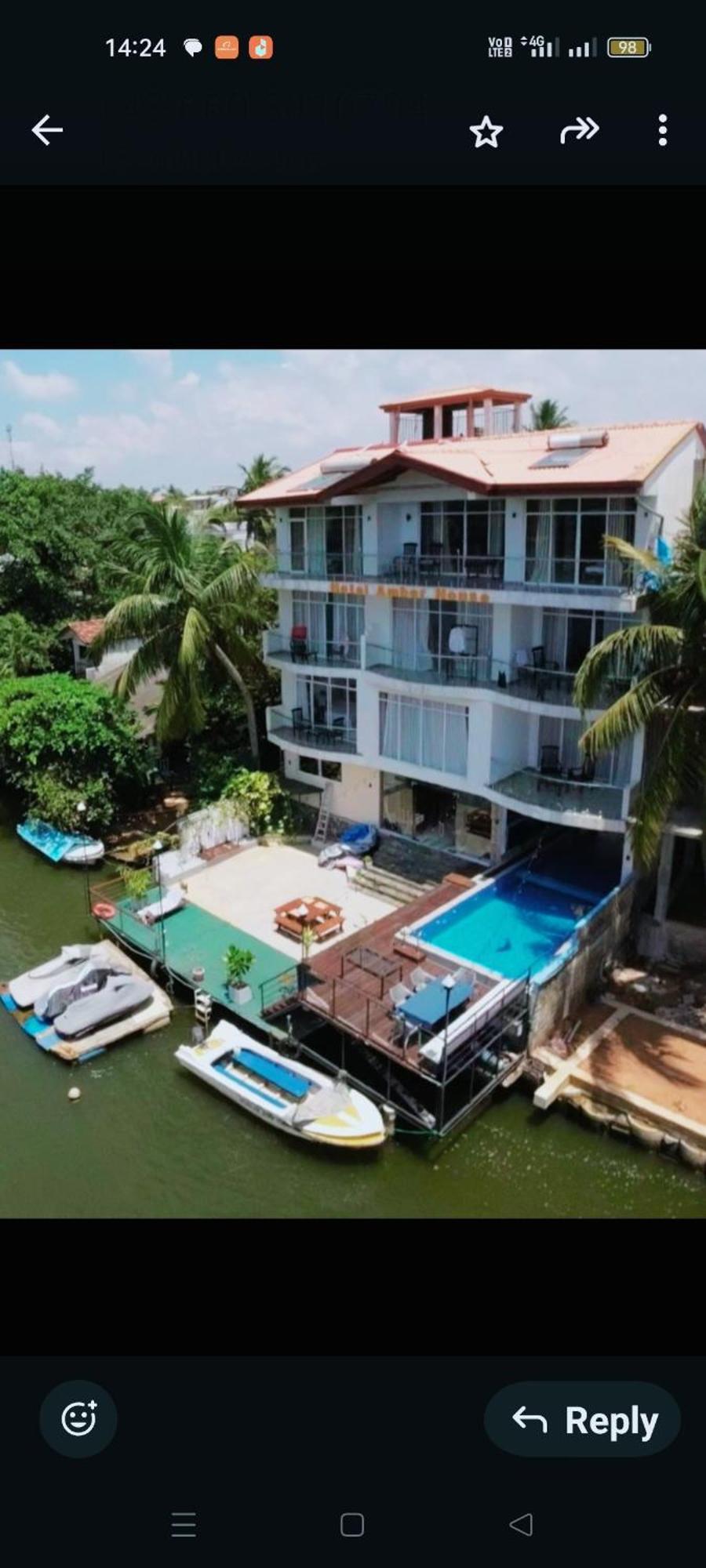 Hotel Amber House Lanka Bentota Exterior foto